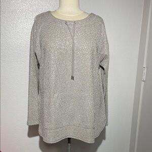 Ruby Rd. Women's Gray Long Sleeve Top